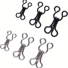 40 Double Seam Hook Eye Buckles for Clothes Pants Skirts DIY Crafts