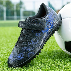 Adult's Turf Football Boots Hook Loop Closure TF Soccer Cleats
