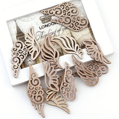 40pcs Wooden Wings for Crafts & Accessories