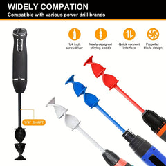 Paint Mixing Rod Epoxy Resin Mixer Spiral Ground Drill Gardening DIY Craft Tool