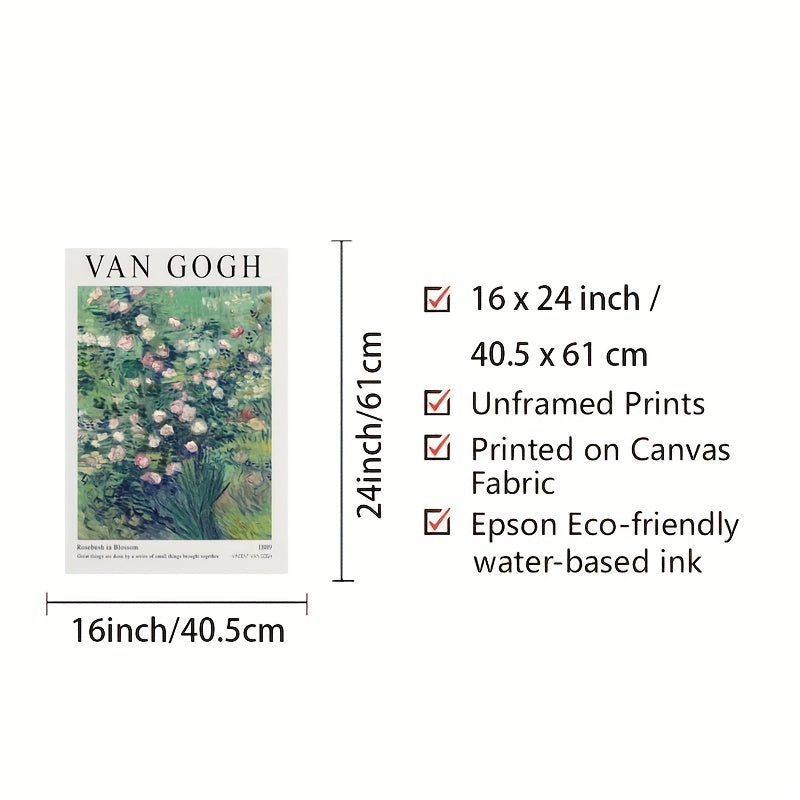 Botanical Brushstroke Illustrations Fine Art for Living Room Wall Decor