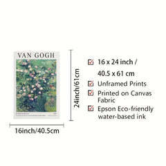 Botanical Brushstroke Illustrations Fine Art for Living Room Wall Decor