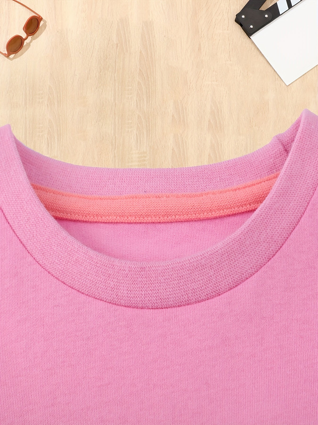 Girls Cartoon Embroidered Long Sleeve Cotton Top
