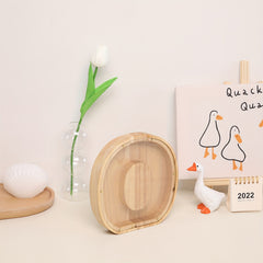 Wooden Transparent Savings Tank English Letter Fun Holiday Gift Decoration