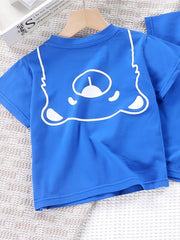 Boys Summer Soft Short Sleeve Tees Kids Cotton Casual Sports T shirt