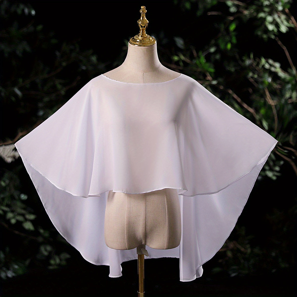 Pure Chiffon Shawl Thin Pullover Shawl Wrap for Women
