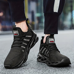 Men's Slip on Blade Sneakers with Shoelaces