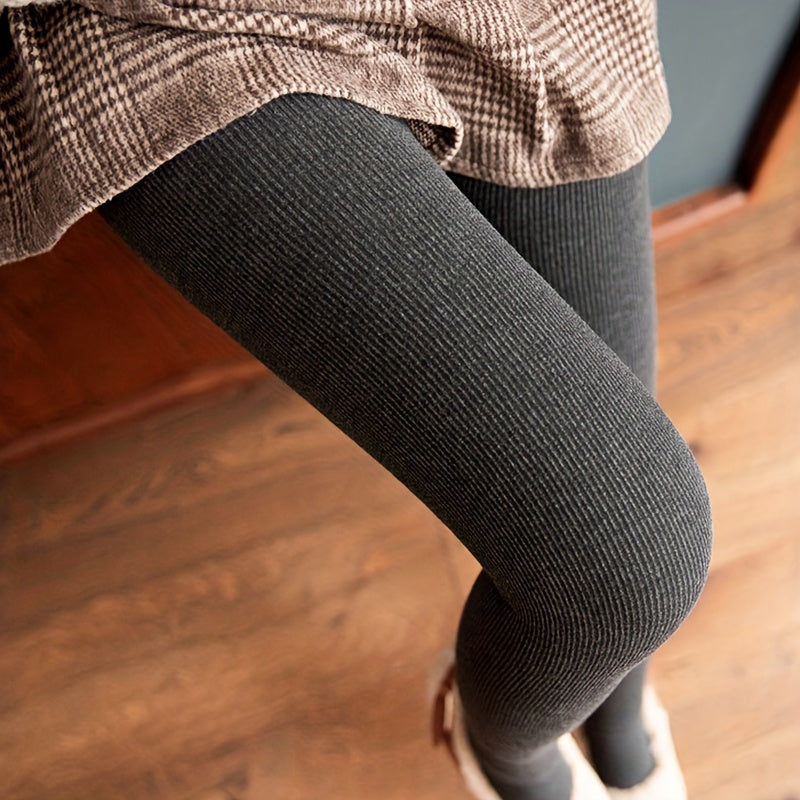 Plush Lined Tights High Waist Leggings Women's Stockings