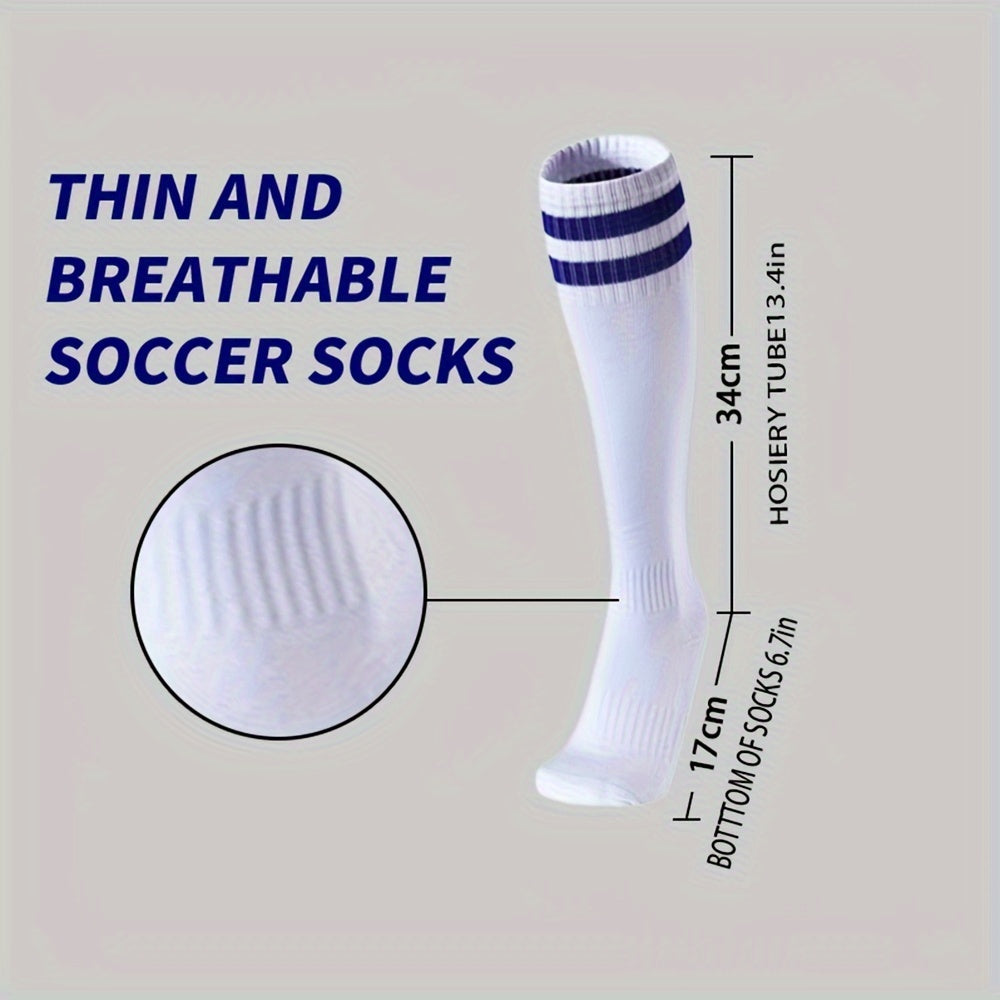 Kids Soccer Knee Socks Thick Non Slip Sweat Abs