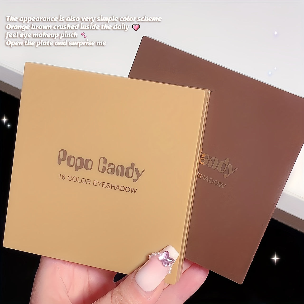 16 Shades Neutral Eyeshadow Palette Creamy and Blendable Brown Colors