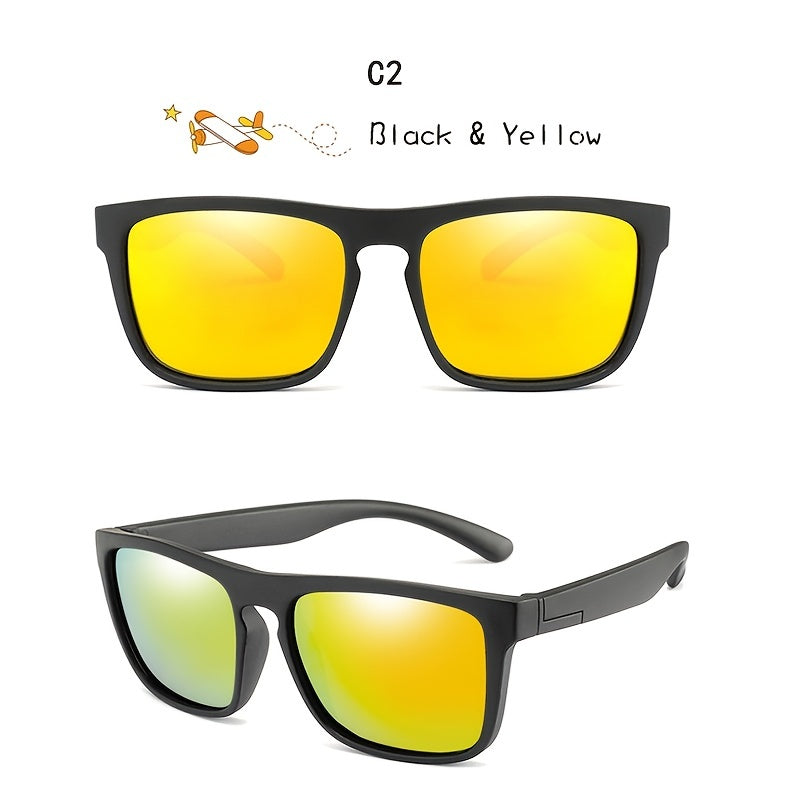 Boys Colorful Lens UV400 Sunglasses for Travel Eye Protection