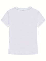 Boys Cartoon Car T shirt Cotton Short Sleeves Crew Neck