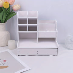 Desktop Pen Holder Storage Drawer Large Capacity