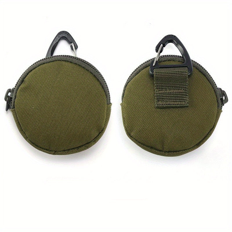 Compact Earphone Storage Bag with Zipper and Buckle