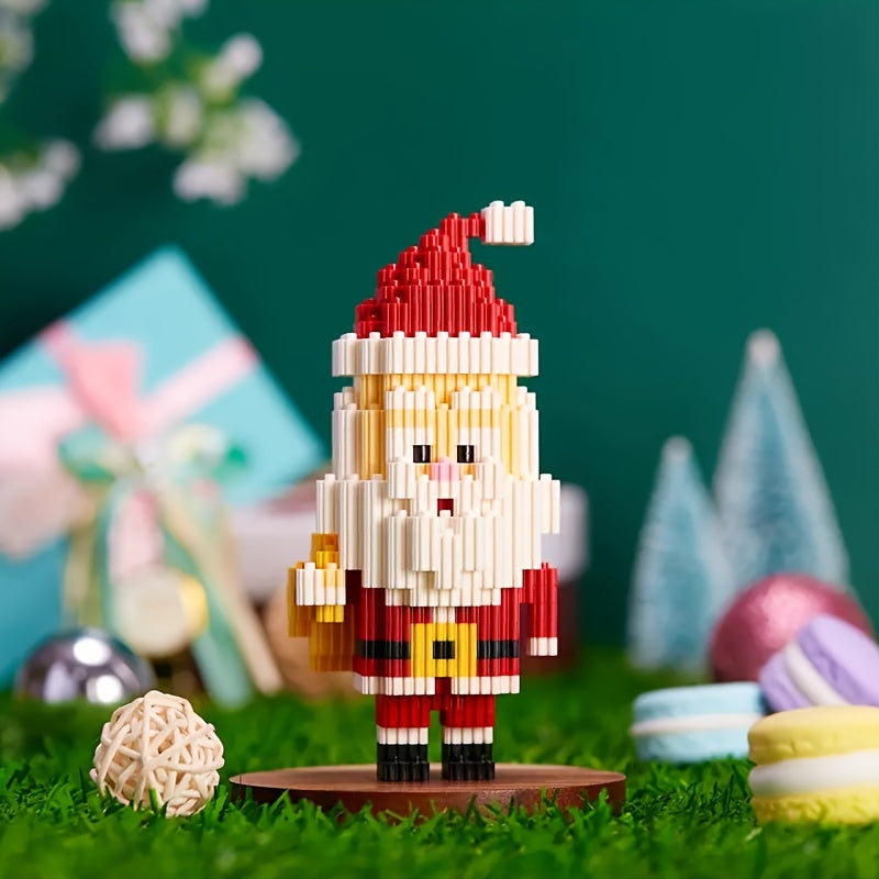 Santa Puzzle Blocks Christmas Blocks Home Decor Table Decorations