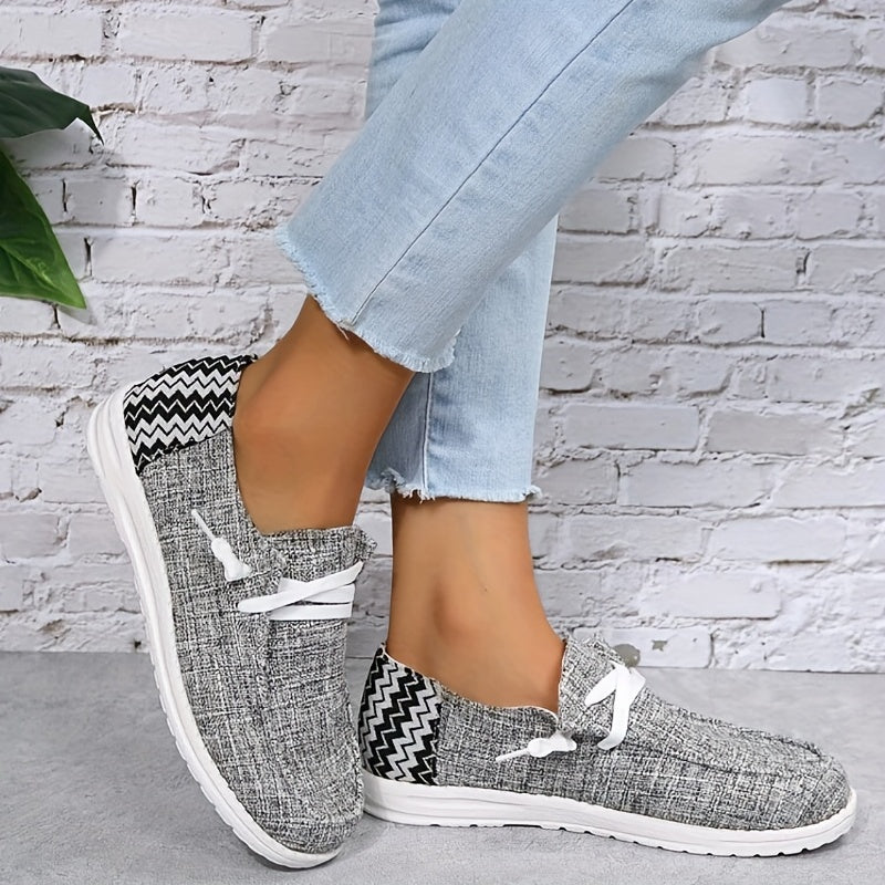 Women's Casual Canvas Shoes Lightweight Lace Up Sneakers