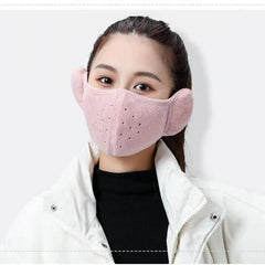2026 Winter Breathable Mask & Ear Muffs Windproof Reusable for Outdoor Sports