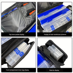 Waterproof Nylon Fishing Tackle Storage Bag for Outdoor Shoulder Bags