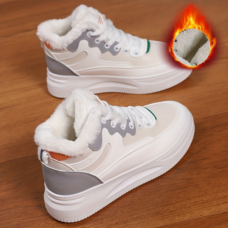 Women's High Top Platform Sneakers Winter Casual
