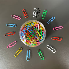 200pcs Colorful 28mm Paper Clip Metal Candy Paper Clip Office Folder