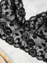 Sultry Floral Lace Lingerie Set Unlined Bra & Leopard Shorts