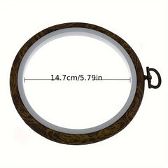 Vintage Cross Stitch Hoop DIY Embroidery Hoop Wood Grain Embroidery Frame