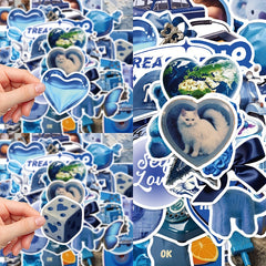50pcs Dark Series Graffiti Stickers for DIY Decoration, Waterproof Sticker Pack