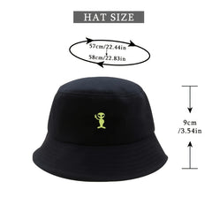 Printed Alien Bucket Hat for Men