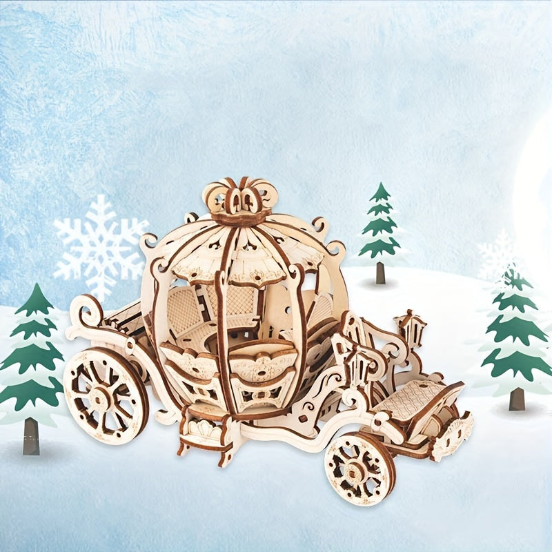 3D Pumpkin Car Jigsaw Puzzle Model High Difficulty Building Bloc