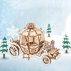3D Pumpkin Car Jigsaw Puzzle Model High Difficulty Building Bloc