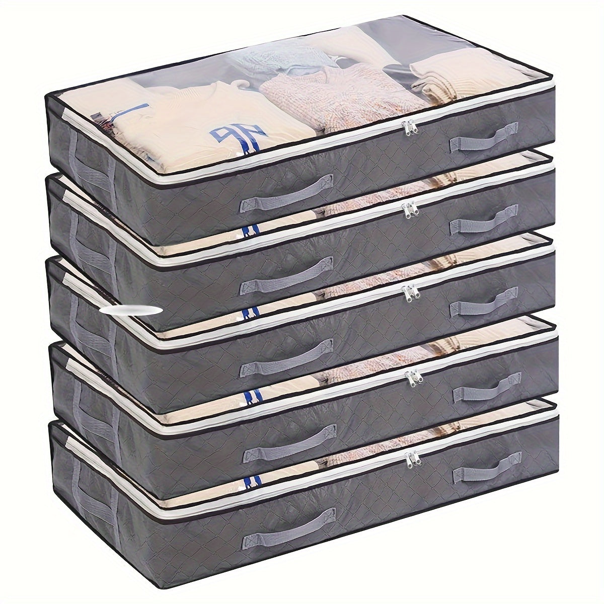 Large Capacity Storage Bag Zipper Dustproof Organizer For Closet