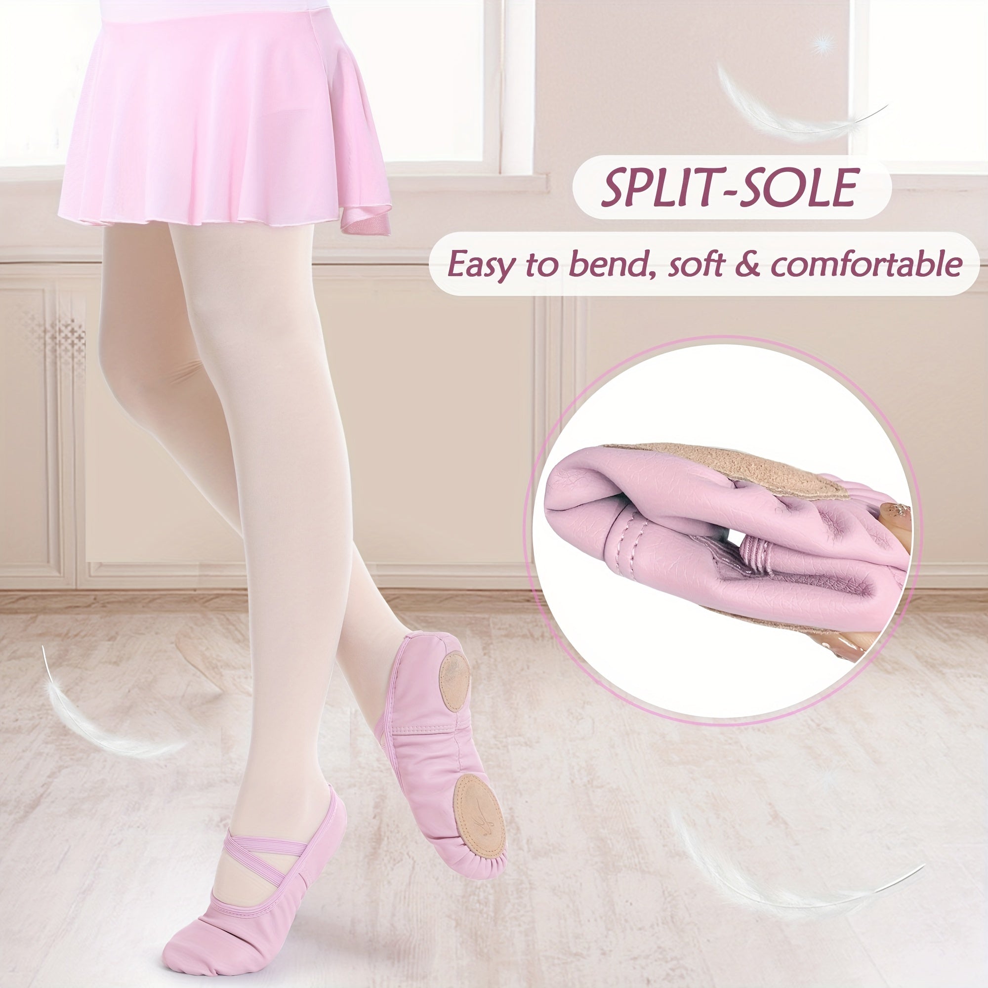 Kids Soft Ballet Shoes for Practice & Yoga