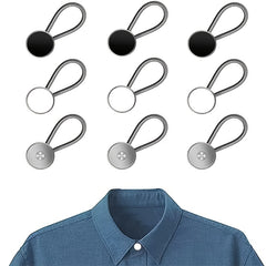 10pcs Metal Collar Buttons Extenders Elastic Neck Extender Wonder Button