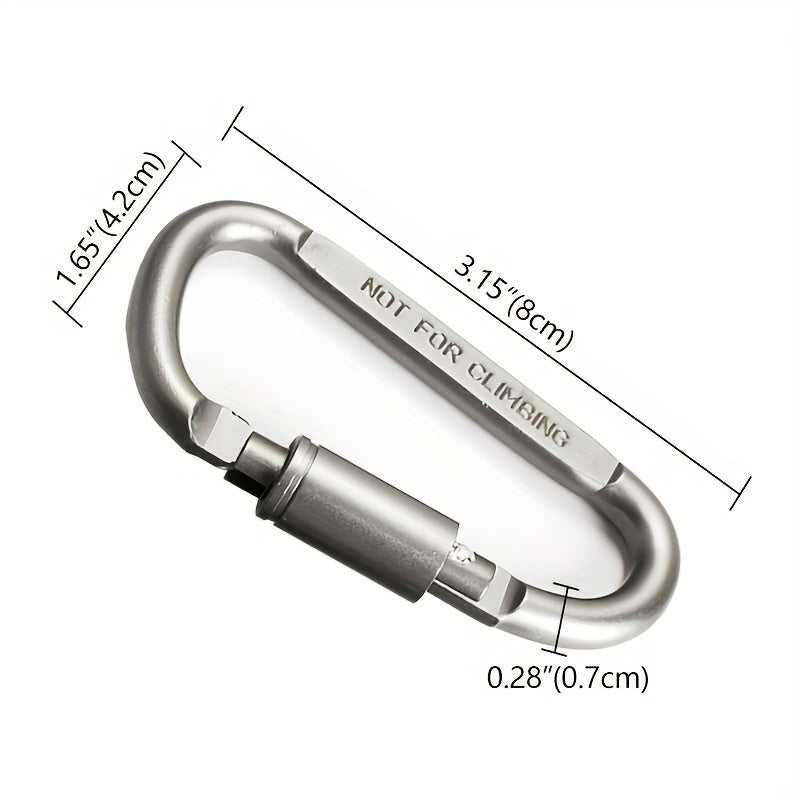 6pcs Aluminum Carabiners for Outdoor Activities