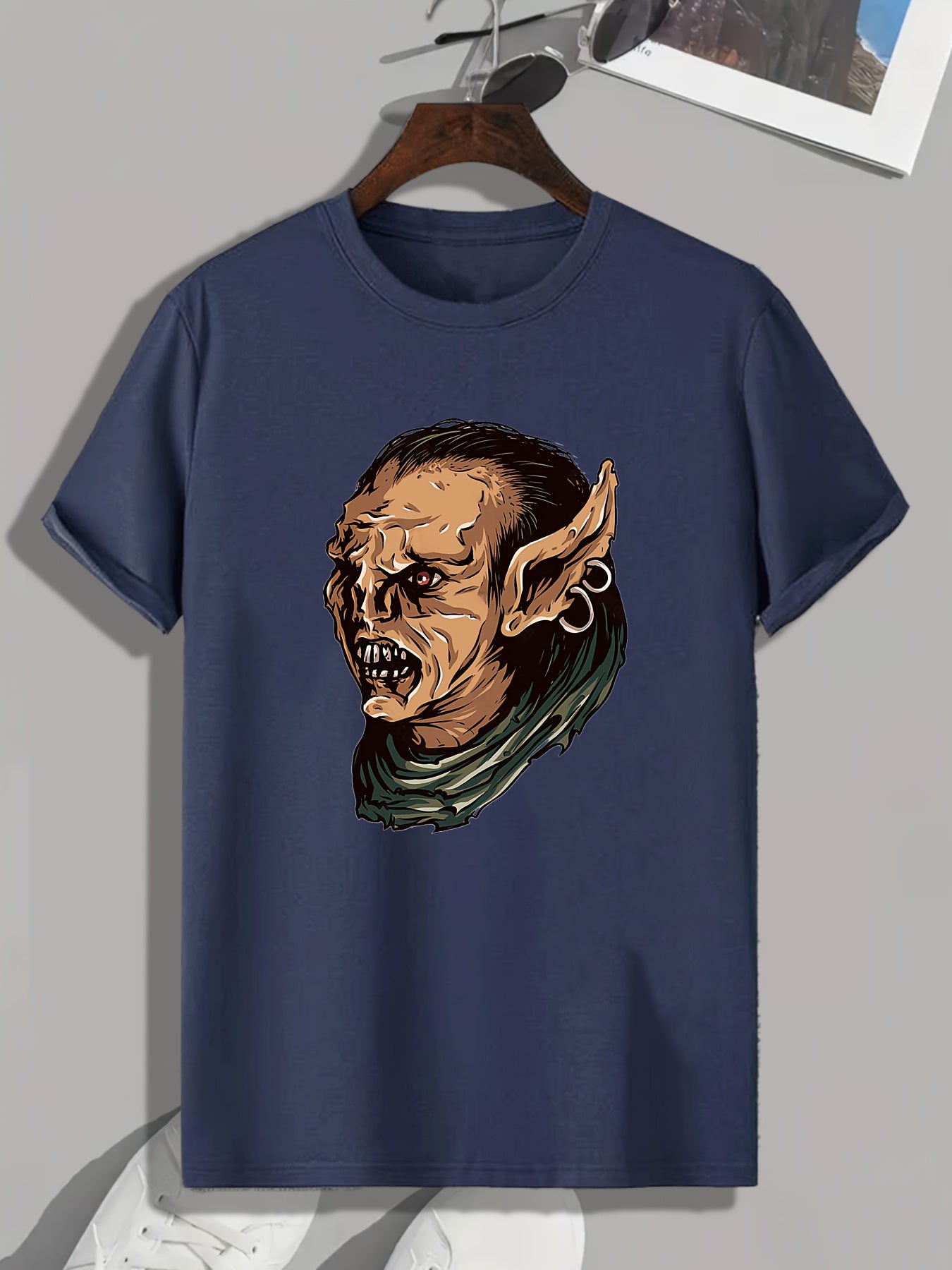 Artistic Painting Print Men's Graphic Tee for Summer
