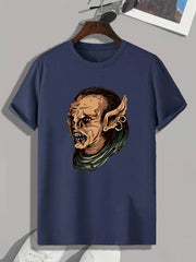 Artistic Painting Print Men's Graphic Tee for Summer