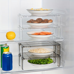Refrigerator Organizer Shelf Fridge Storage Rack Clear Multilayer Container
