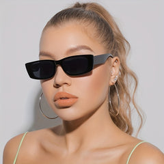 Retro Rectangle Sunglasses UV400 Sun Shades for Women Men