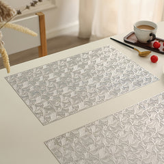 Rectangular Hollow Grid Plastic Placemats - Table Mat Insulation
