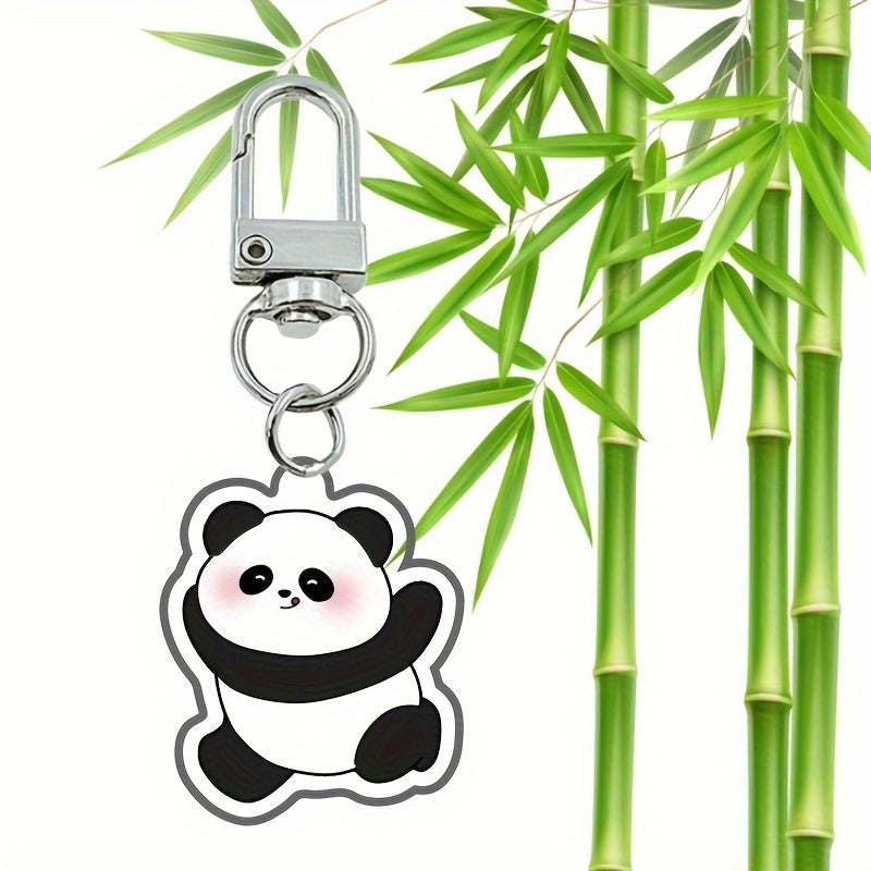 Chinese Style Panda Keychain Pendant Backpack