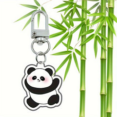 Chinese Style Panda Keychain Pendant Backpack