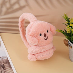 Winter Ear Warmers Cartoon Puppy Hand Wash Perfect Fit Knit