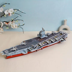 3D Paper Puzzle Aircraft Carrier DIY Model Toy