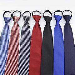 Men's Business Casual Zipper Necktie