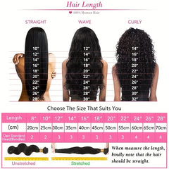 Human Hair Bundles Sew In Hair Extensions Double Weft 100G - Brunette Balayage
