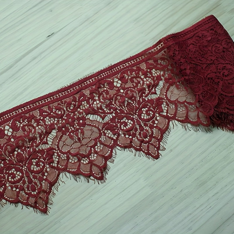 3m x 17cm Eyelash Lace Trim DIY Clothing Dress Accessories