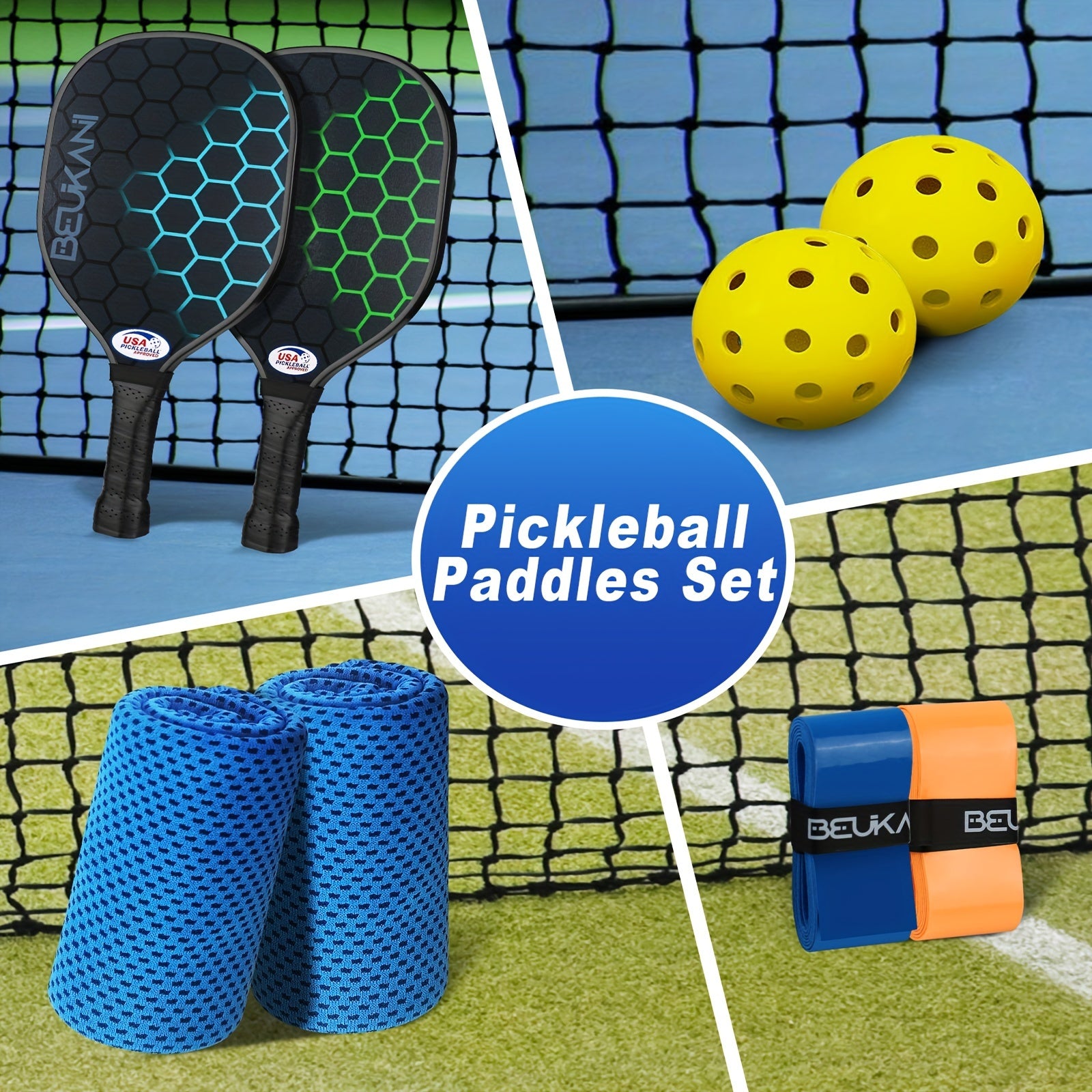 Pickleball Paddles Set Of 2 USAPA Approved Pickleball Set