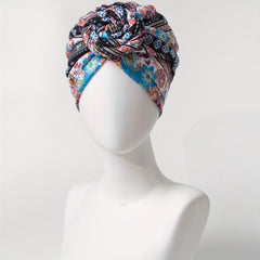 Compass Floral Turban Vintage Beanie Head Wrap Chemo Cap Bandana