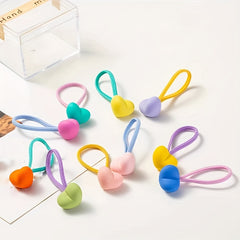 10pcs Mixed Hair Ties Elastic Bands