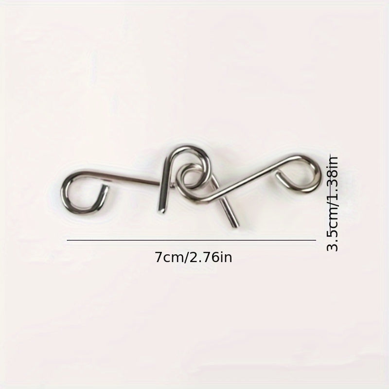 16pcs Metal Wire Puzzle Unlocking Interlocking Game Magic Toy